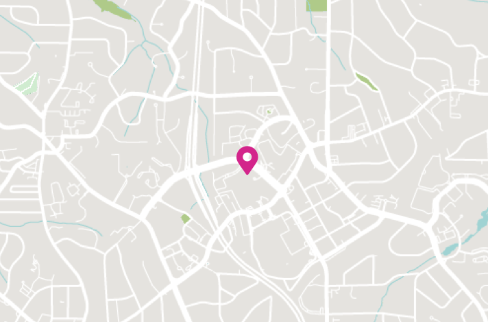 Map showing the street location of Cortland Design's Atlanta office