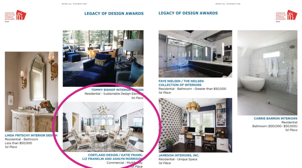 Cortland Design featured in the Modern Interiors Luxury Texas Magazine