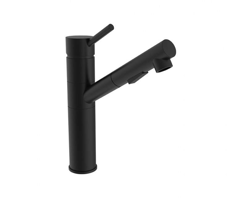 Black kitchen faucet