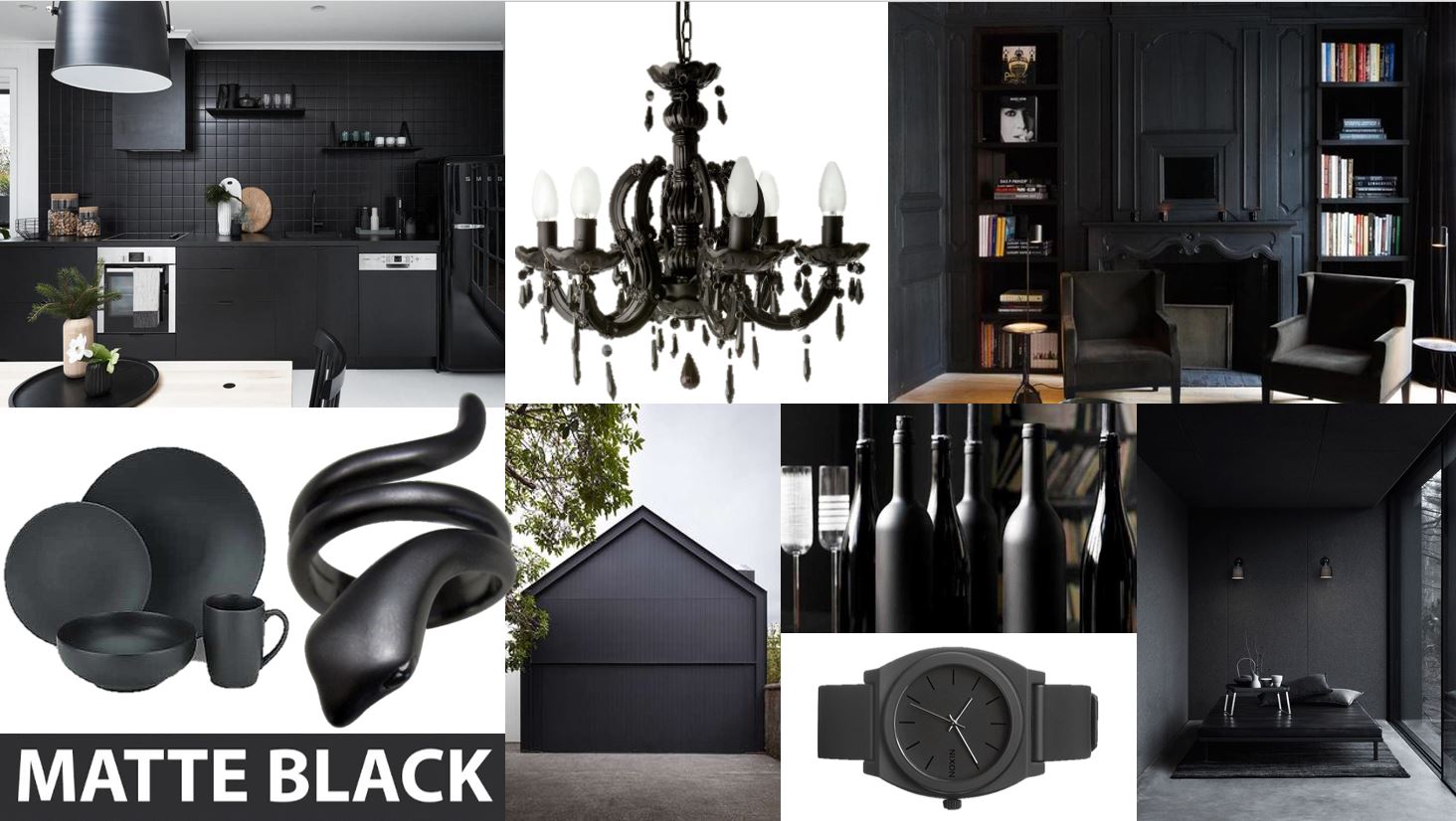 Matte Black: A Growing Trend in Interior Design