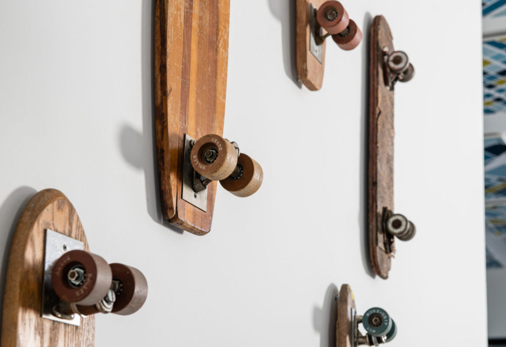  Mounted skateboards on Southpark meadows unit