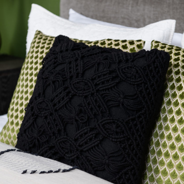 Cortland Mountain Vista Closeup of Pillows on Bed