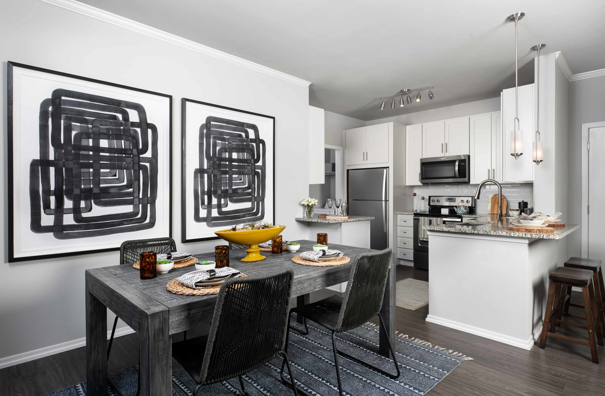 Renovated Kitchen with Dining Table