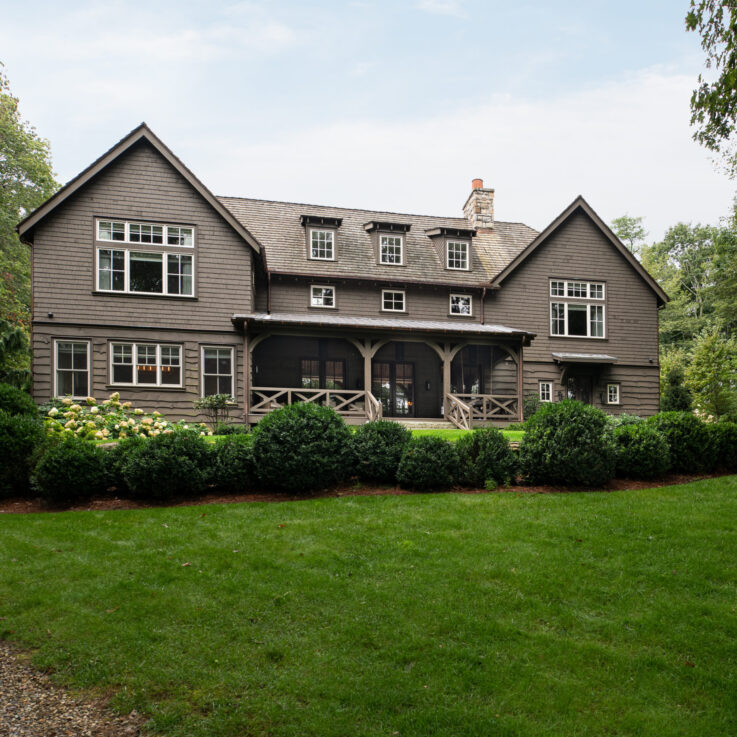 Mountain House with greenery