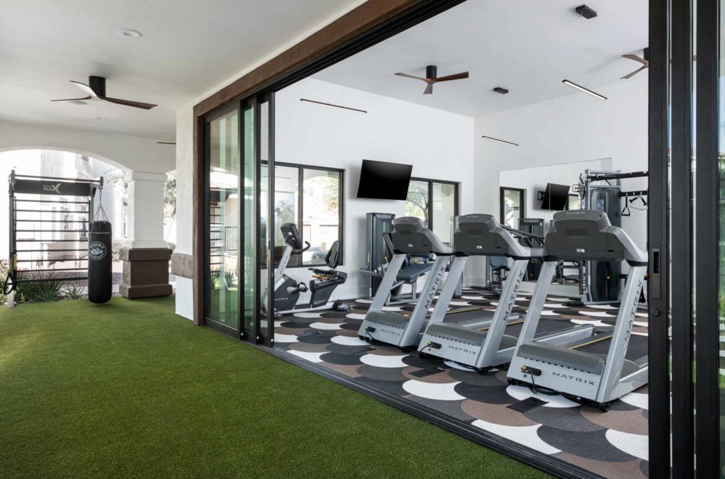 Fitness gym area  